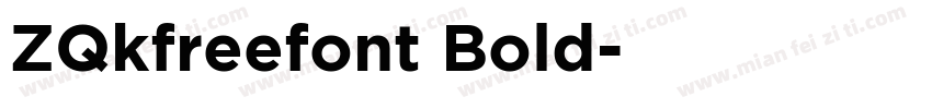 ZQkfreefont Bold字体转换